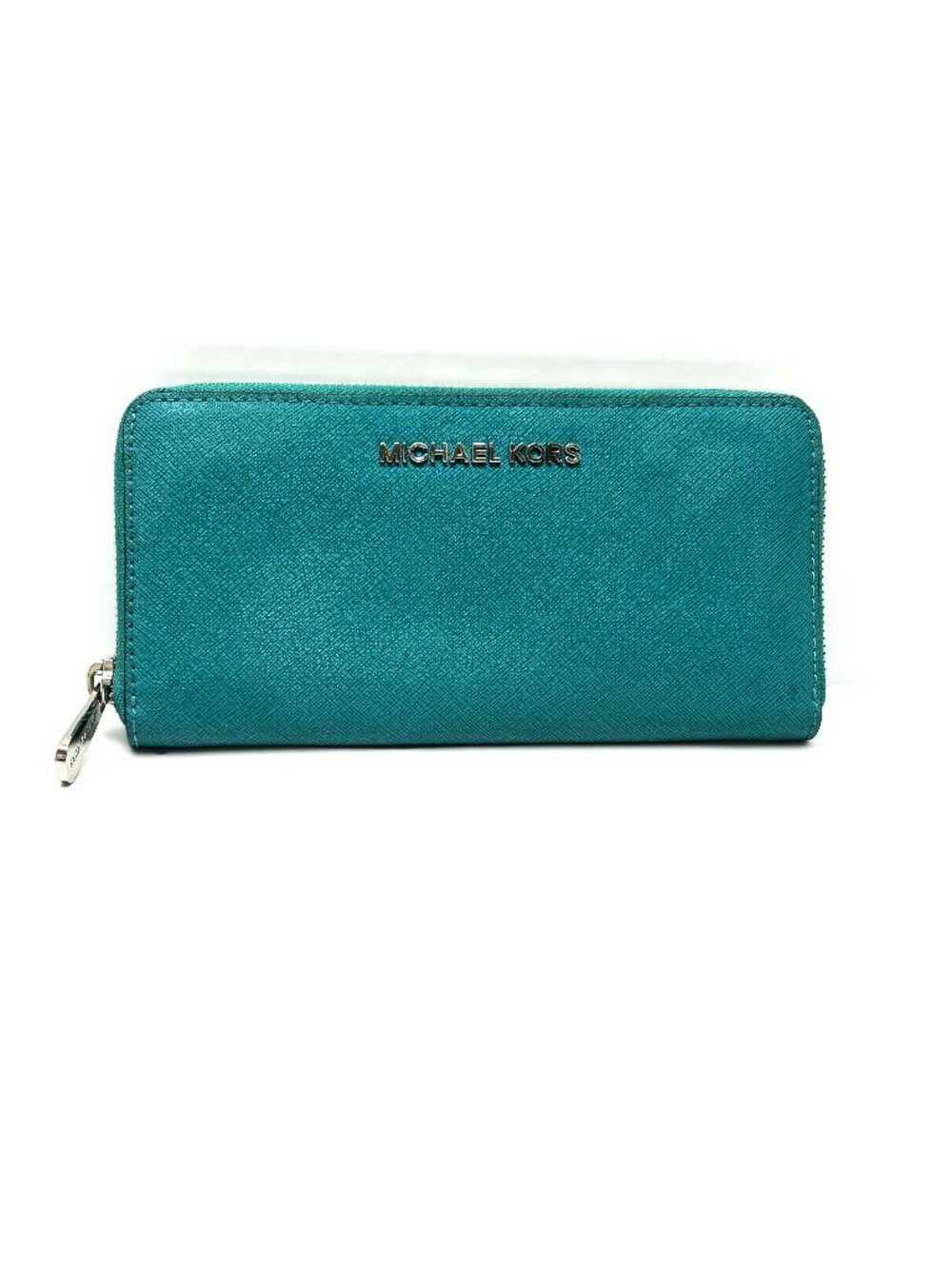 Michael Kors teal leather wallet NWOT